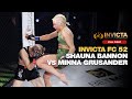 Irelands undefeated shauna bannon fights minna grusander  invicta fc 52