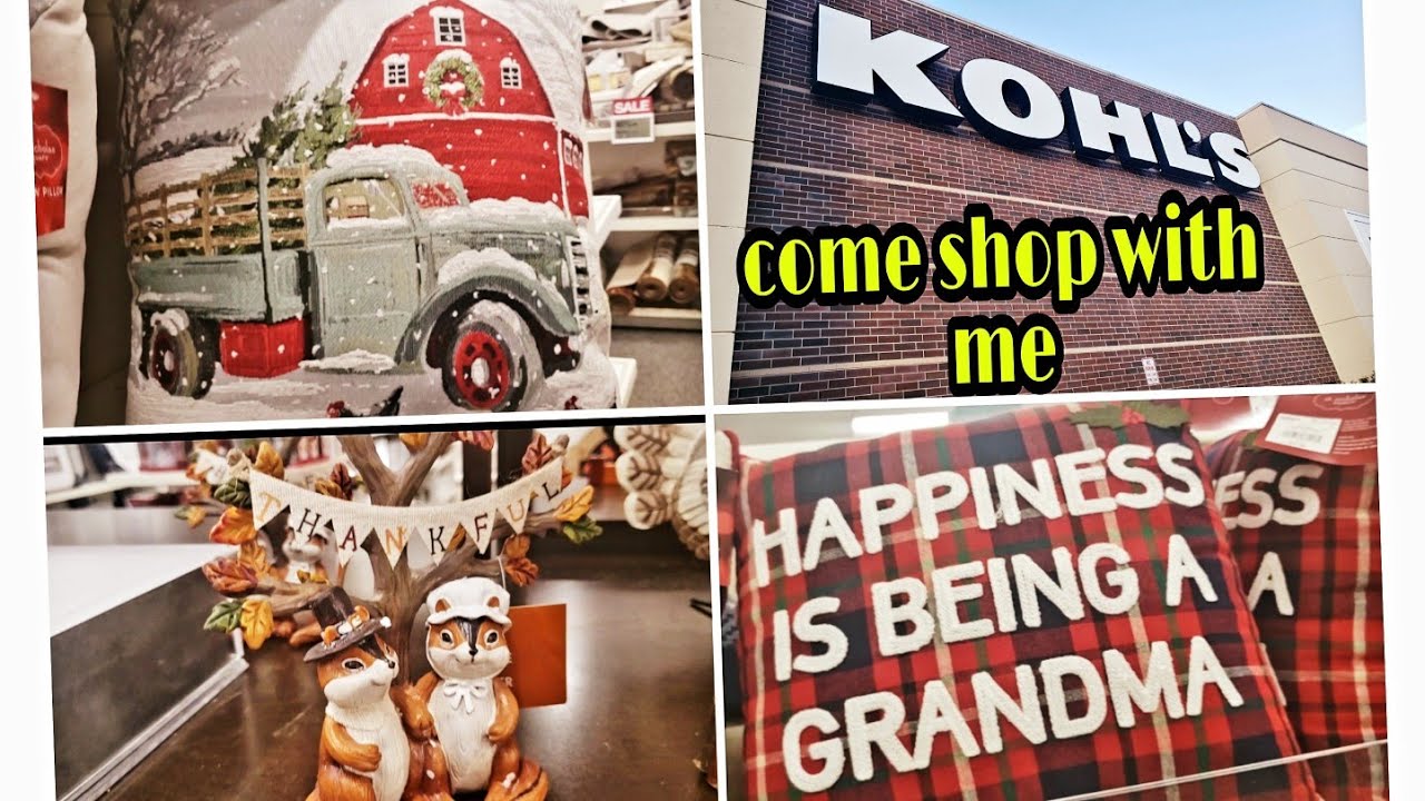 Come shop with me at KOHL'S, FALL ,THANKSGIVING & Christmas 🎄 YouTube