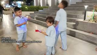 Cerita Hakami Sholat, Mengaji, Murajaah dan Bermain Kitir-kitir di Mesjid al Bakrie, Lampung. 