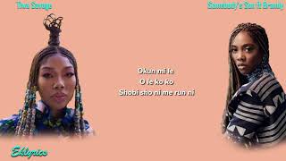 Tiwa Savage   Somebody's Son ft  Brandy Lyrics Video