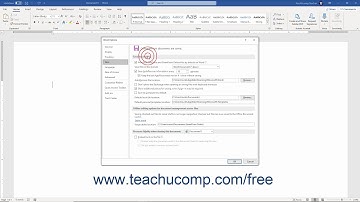 Word 2019 and 365 Tutorial Setting Word Options Microsoft Training