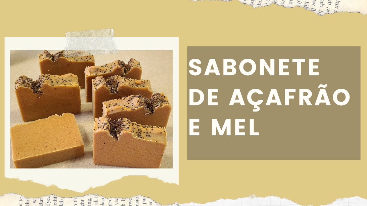 Sabonete processo a frio de Açafrão e mel
