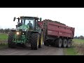 John Deere 8R 370 working in the sugarbeet field w/ Baastrup CTS 24 Tipper | Danish Agriculture