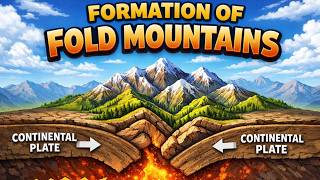 Formation of Fold Mountains Explained Step by Step