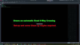 Build a 4-Way Intersection in AutoCAD — Straight or Through a Circle Road — 4-WayCross