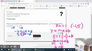 DeltaMath: Write Parallel/Perpendicular