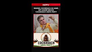 Cockroach Janta Party | Waving Cockroach In Hand, BJP Leader Raina Mocks 'Cockroach Janta Party'