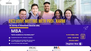 MBA in Data Science & Technology in USA- Meeting with Prof. Karim