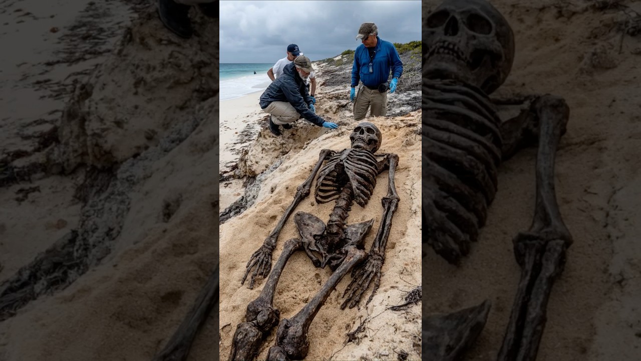 Forbidden Island Hides 25 Foot Skeletons Buried in the Sand
