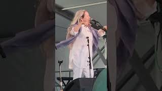 Natalie Merchant sings "Carnival" as a surprise guest during the 2022 Newport Folk Festival.