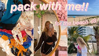 PACK WITH ME FOR A BEACH TRIP!! *i overpacked again.. lol*