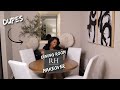 Restoration Hardware Inspired Dining Room Makeover Reveal | RH Dupes Haul