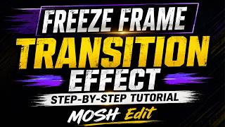 Freeze Frame Transition Effect in Adobe Premiere Pro | Step-by-Step Tutorial | Mosh Edit
