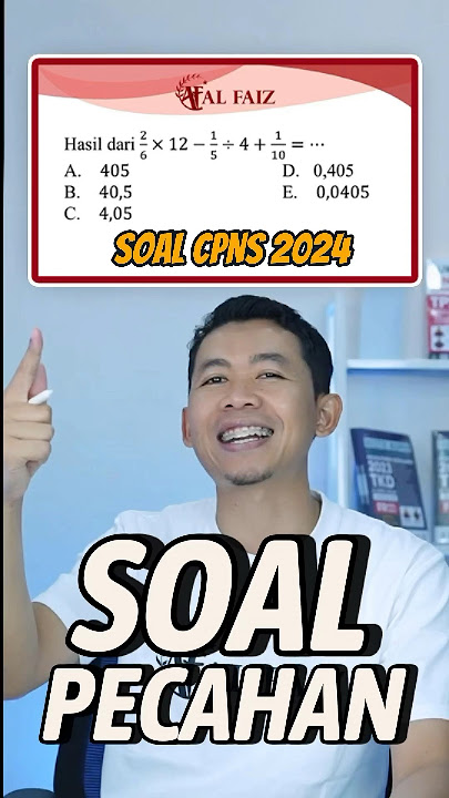 Soal pecahan dan desimal CPNS 2024 #cpns2024 #cpns