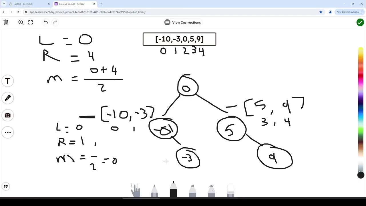 8 - Convert Sorted Array to Binary Search Tree - Arabic - YouTube