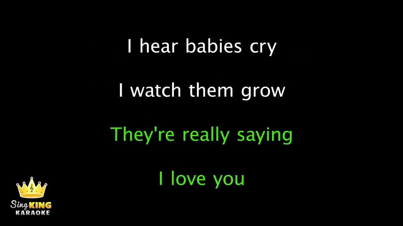 What A Wonderful World Karaoke Version YouTube