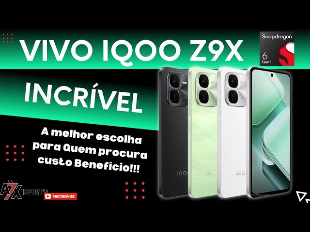 Vivo iQoo Z9x 5G: Hands-on Review Brasil - YouTube