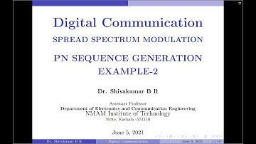 PN Sequence Generation: Example 2