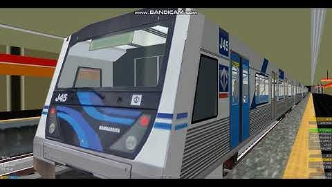 OpenBve - TUE BOMBADIER Frota J na Ficiticia Linha 6 - Laranja ( Brasilândia ) TUE FROTA J45