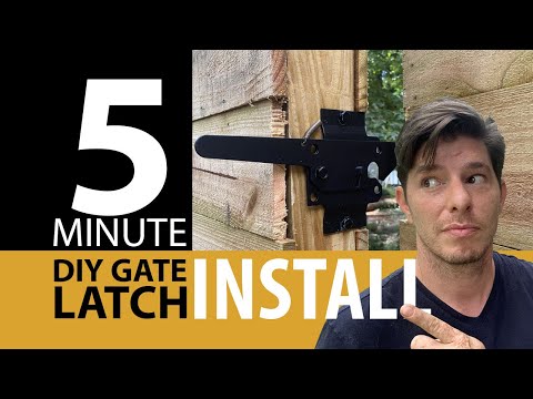 Gate Latch 5 Minute Install
