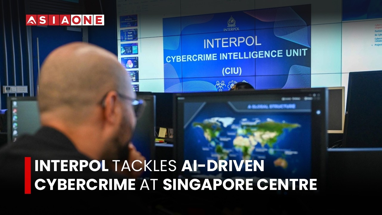 Interpol Tackles AI-Driven Cybercrime at Singapore Centre | Asia One News