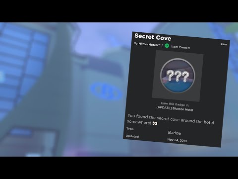 How To Get The Secret Cove Badge In Bloxton Hotel Youtube - secret blue b badge roblox