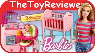 BARBIE CAREERS BABYSITTER DOLL AND PLAYSET Explore new careers in depth with the Barbie Careers complete play sets! 