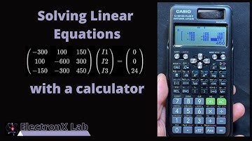 Solving Linear Equations With a Calculator