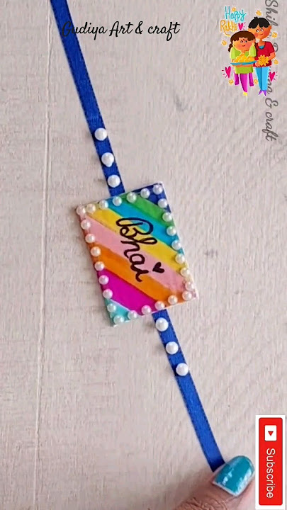 Rakhi banane ka tarika / rakhi making ideas at home #shorts  #rakshabandhan #youtubeshorts #rakhi