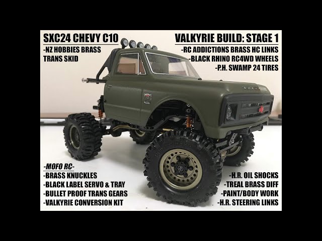 SCX24 C10 BUILD: STAGE 1 - PAINT/BODY/KIT, KNUCKLES, SERVO, HC