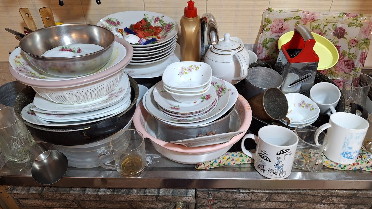 Relaxing Dishwashing ASMR – No Talking, Satisfying Clean