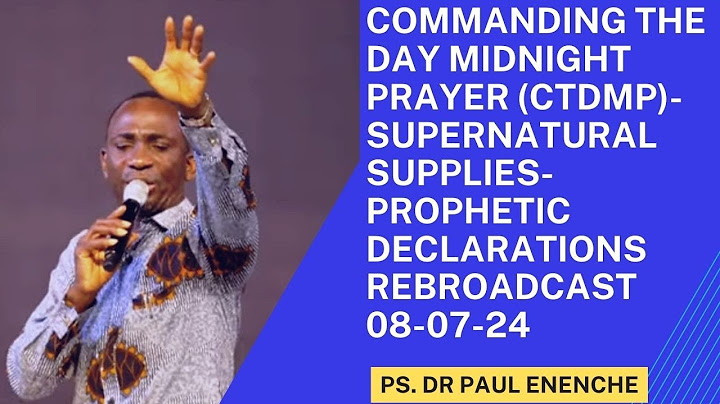 COMMANDING THE DAY MIDNIGHT PRAYER- SUPERNATURAL SUPPLIES- PROPHETIC DECLARATIONS- 08/07/2024