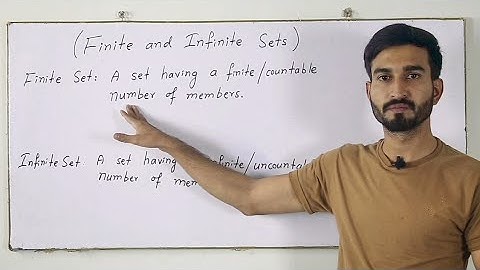 Finite and Infinite Sets| What is finite set?|What is infinite set?|Sets|Hindi/Urdu|MathUse