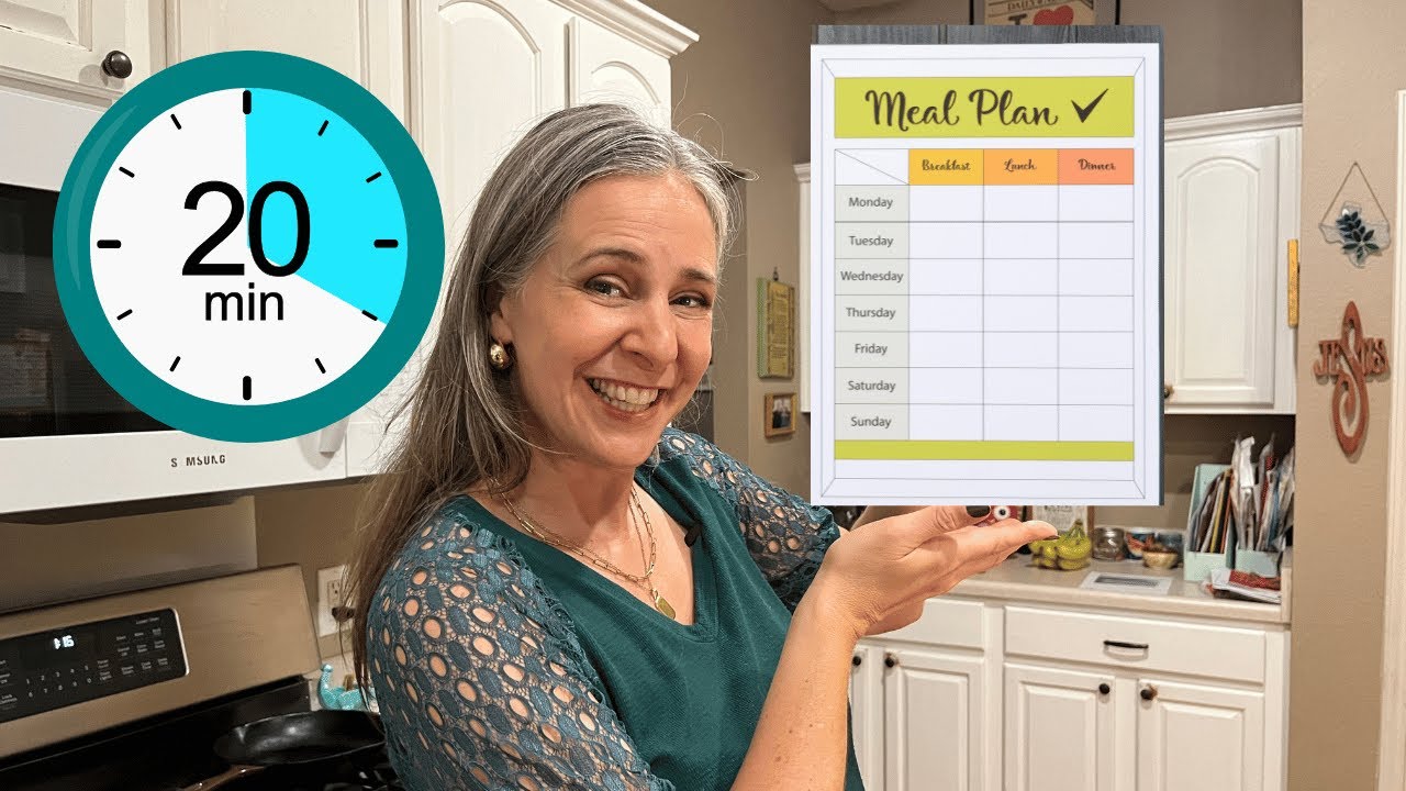 How to Meal Plan for the Week in Just 20 Minutes - YouTube
