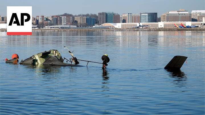 Grim collection of debris recovered from Potomac River after plane crash
