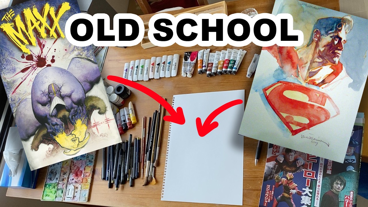 How to Draw some SAM KIETH and BILL SIENKIEWICZ Mixed Media MADNESS