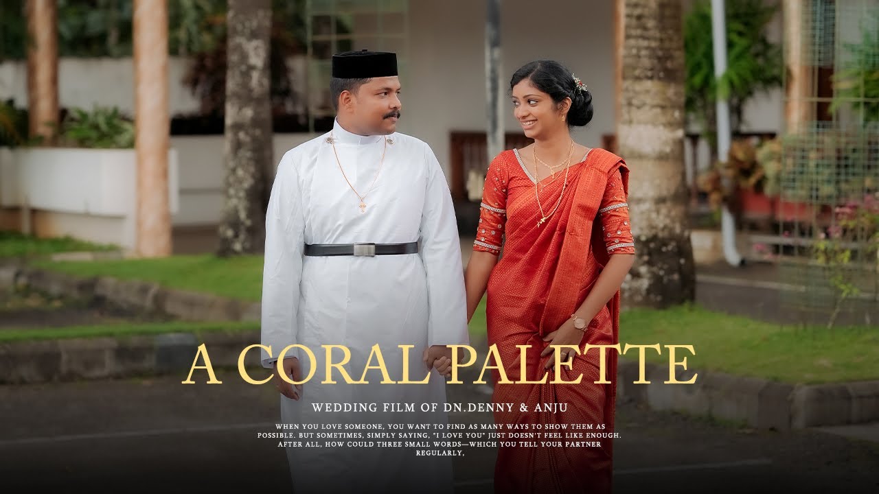 A Coral Palette | Catch the Wedding Glimpses of Dn.Denny & Anju - From the house of SLS