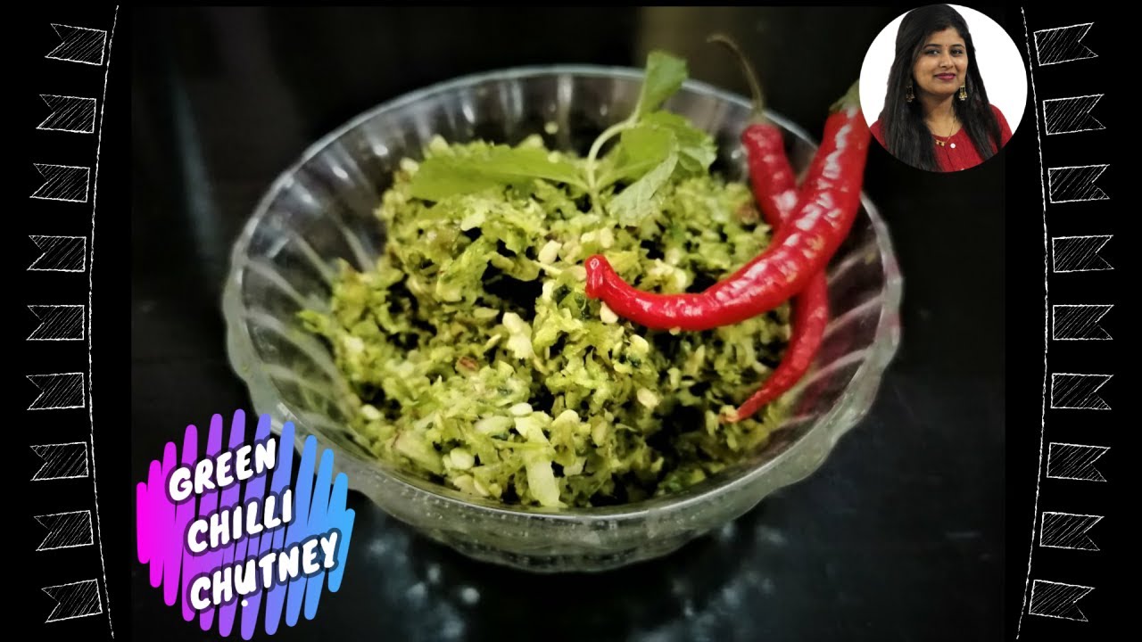 GREEN CHILLI CHUTNEY CHILLI GARLIC COCONUT CHUTNEY THECHA YouTube