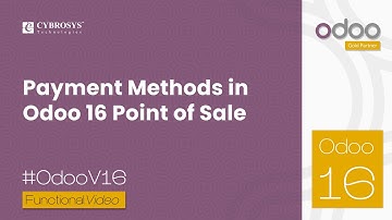 Payment Methods in Odoo 16 Point of Sale | Odoo 16 PoS | Odoo Enterprise Edition