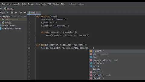 Python - Reverse A String In Constant Space