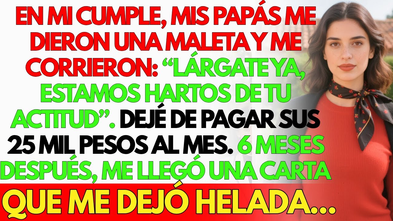 En mi cumple, mis papás me dieron una maleta y me sacaron. Así dejé de pagar 25 mil pesos...