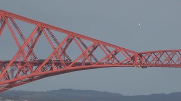 Diesel Passenger Trains Forth Railway Bridge Scotland