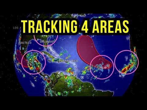 4 Areas to Watch...Emily & Dora forming...