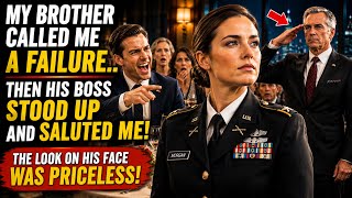 My Brother Called Me a Failure — Then His Boss Stood Up and Saluted Me