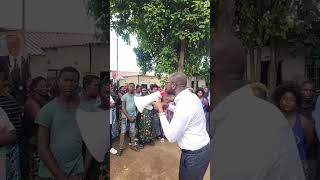 Binwell Mpundu in chawma drumming up support for GEORGE MWENYA .