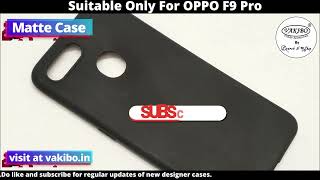 VAKIBO Matte soft Silicon TPU Back Cover Case Suitable for  OPPO F9 Pro screenshot 5