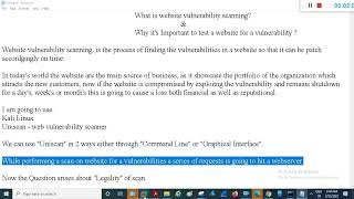 Website vulnerability scanning - Uniscan