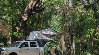 AT Habitat truck topper build| Summer camping Hannah Park Jacksonville Beach