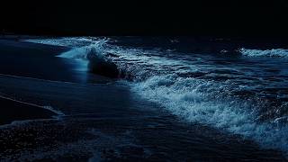 Deep Sleep Ocean Sounds 🌊 Peaceful Rolling Waves & Dark Screen | Calm Your Mind Naturally screenshot 4
