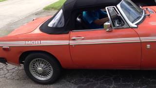 1978 MGB Monza exhaust sound check